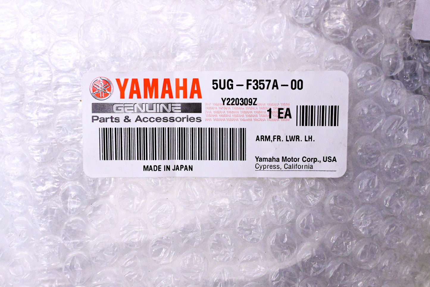 New OEM Yamaha 5UG-F357A-00-00 Lower Left Front A Arm NOS