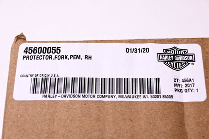 New OEM Harley-Davidson 45600055 Right Side Fork Protector NOS