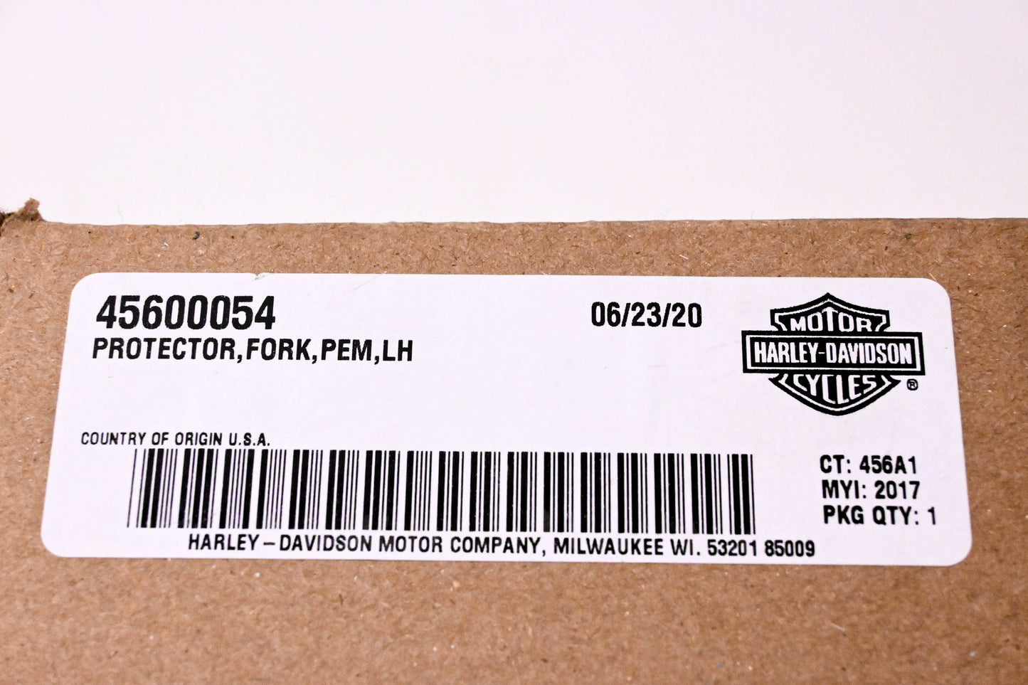 New OEM Harley-Davidson 45600054 Left Side Fork Protector NOS