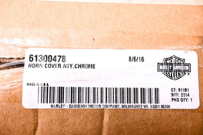 New OEM Harley-Davidson 61300478 Chrome Horn Cover NOS