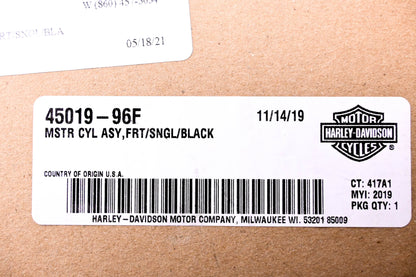 New OEM Harley-Davidson 45019-96F Master Cylinder NOS
