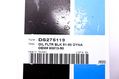 Drag Specialties DS275119, 63813-90 Oil Filter NOS