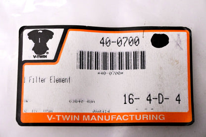 V-Twin 40-0700 Oil Filter Element NOS