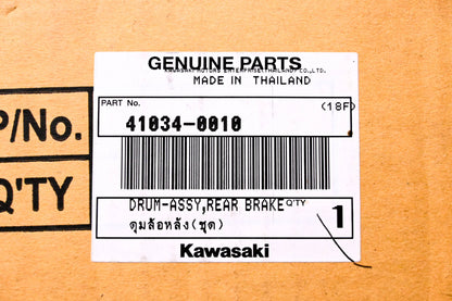 New OEM Kawasaki 41034-0010 Rear Brake Drum NOS
