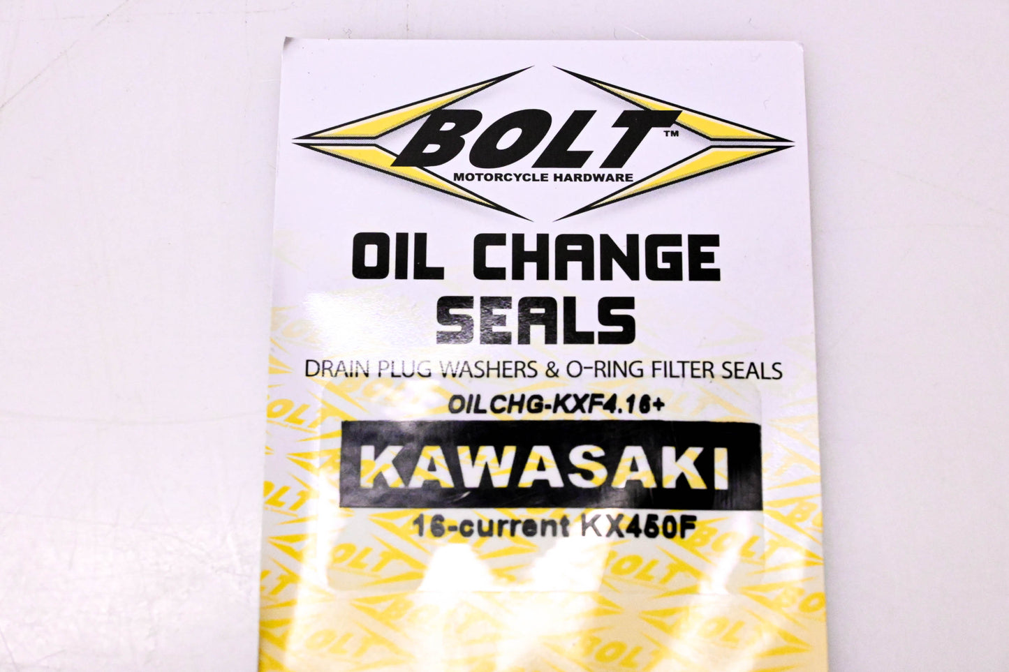 Bolt OILCHG-KXF4.16+ Oil Change Seals NOS