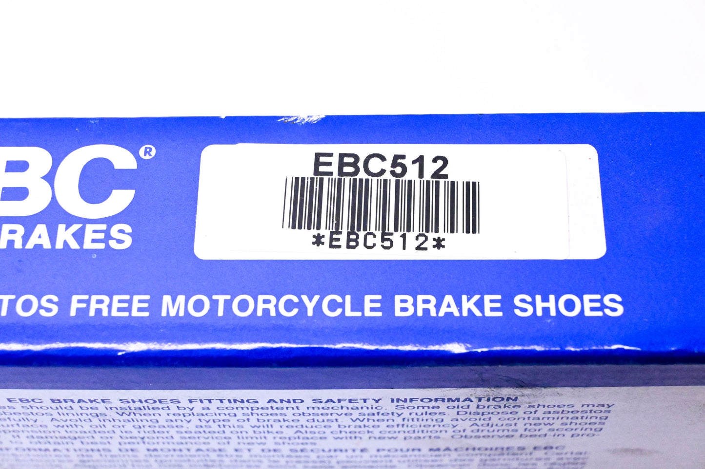 EBC EBC512 Motorcycle Brake Shoe NOS