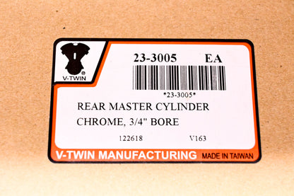 V-Twin 23-3005 Rear Master Cylinder NOS