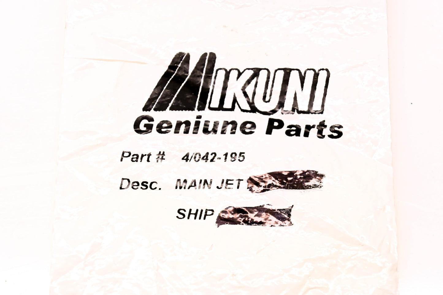 Mikuni 042-195, 134-8195 Main Jet NOS
