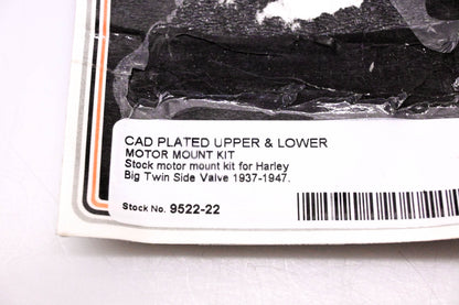 Colony 9522-22 CAD Plated Upper & Lower Motor Mount Kit NOS