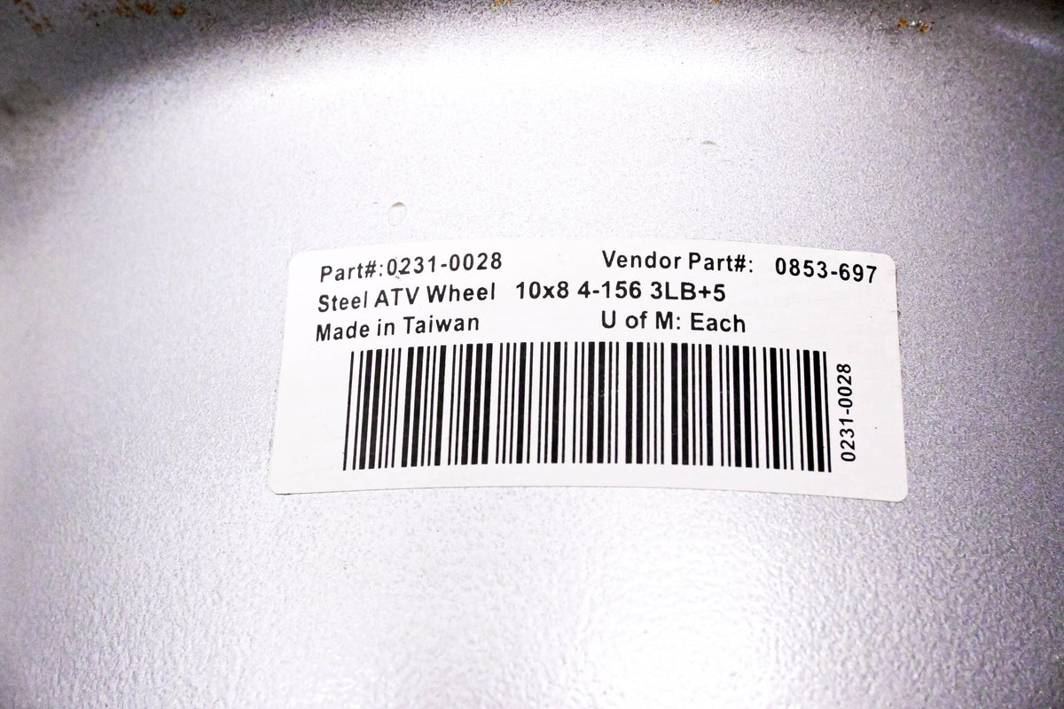 AMS 0231-0028 Steel ATV Wheel NOS