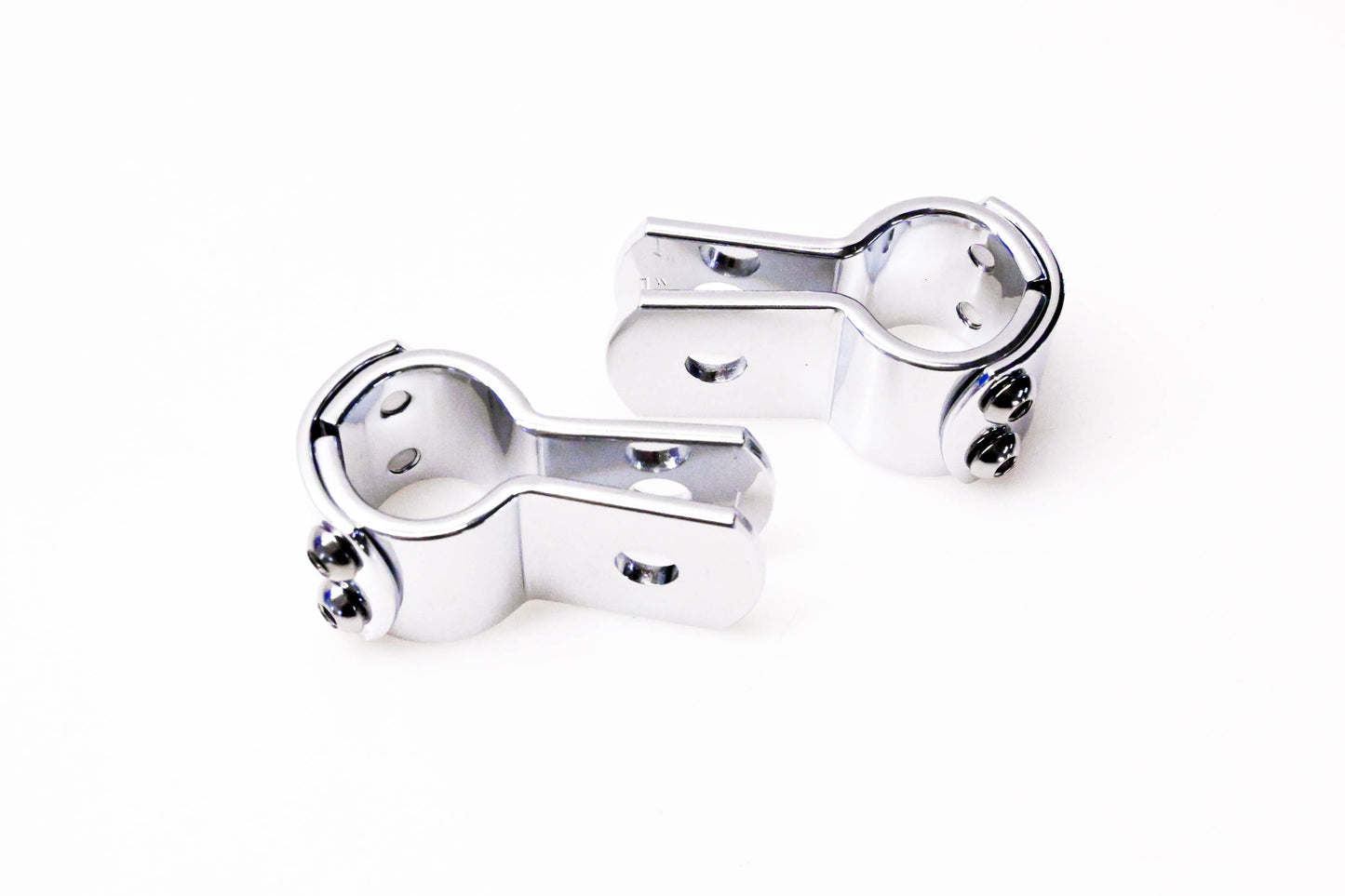 V-Twin 27-0039 Chrome 1" Foot Peg Mount Clamp NOS