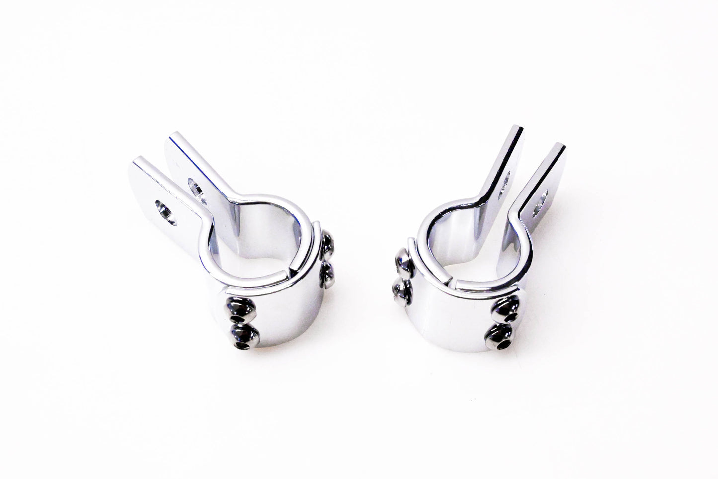 V-Twin 27-0039 Chrome 1" Foot Peg Mount Clamp NOS