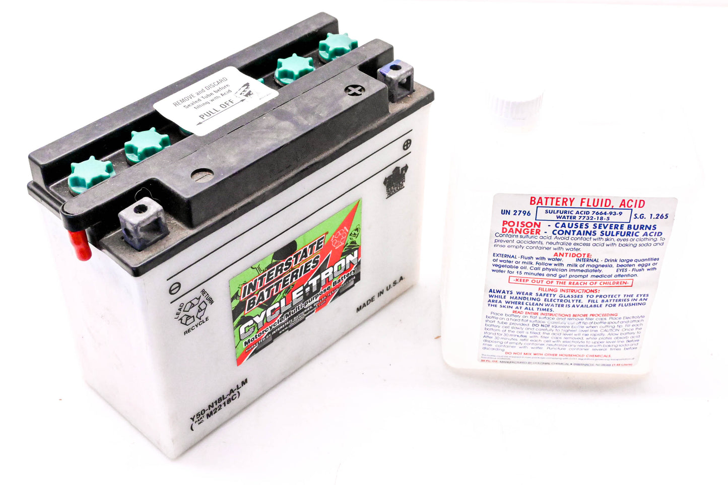 Interstate Batteries M3218C, Y50-N18L-A-LM Battery NOS