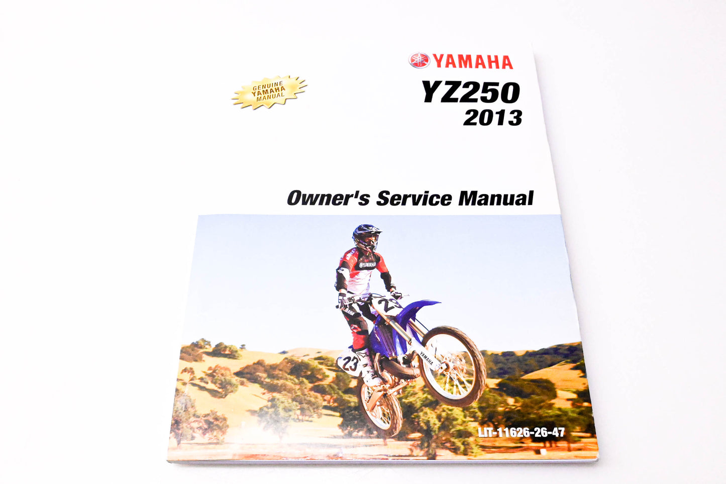 New OEM Yamaha LIT-11626-26-47 YZ250 2013 Owners Service Manual NOS