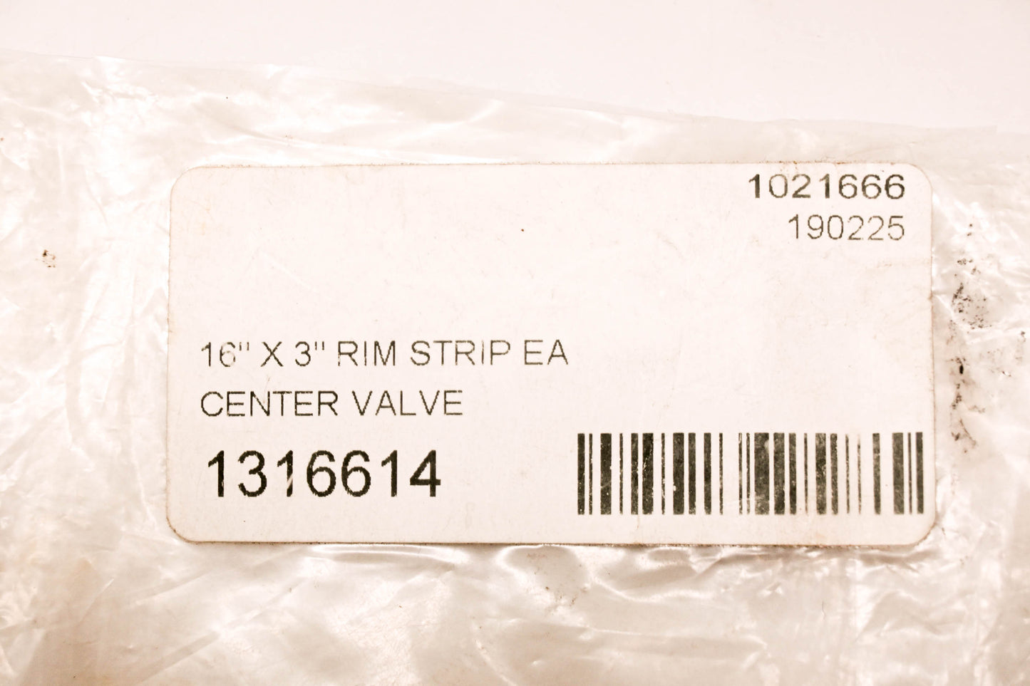 Aftermarket 1316614 Center Valve 16x3 Inch Rim Strip NOS