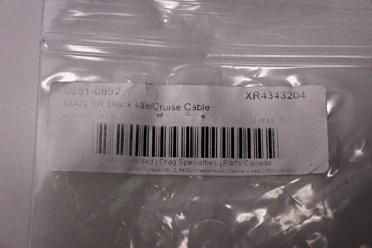Magnum 0651-0892, XR4343204 Idle Cable NOS