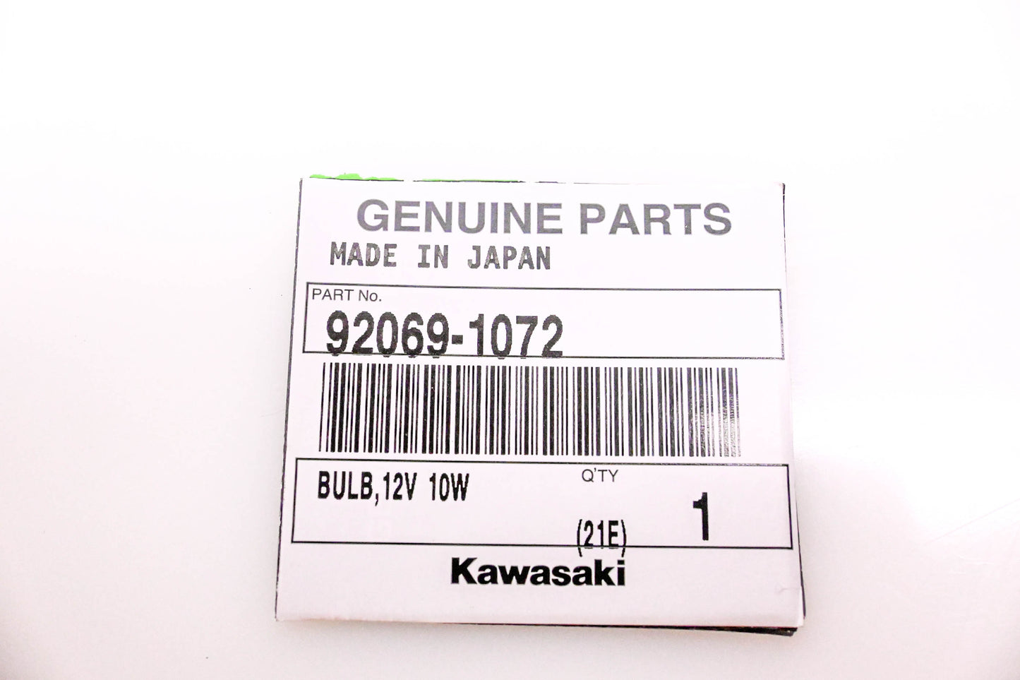New OEM Kawasaki 92069-1072 12V Bulb NOS