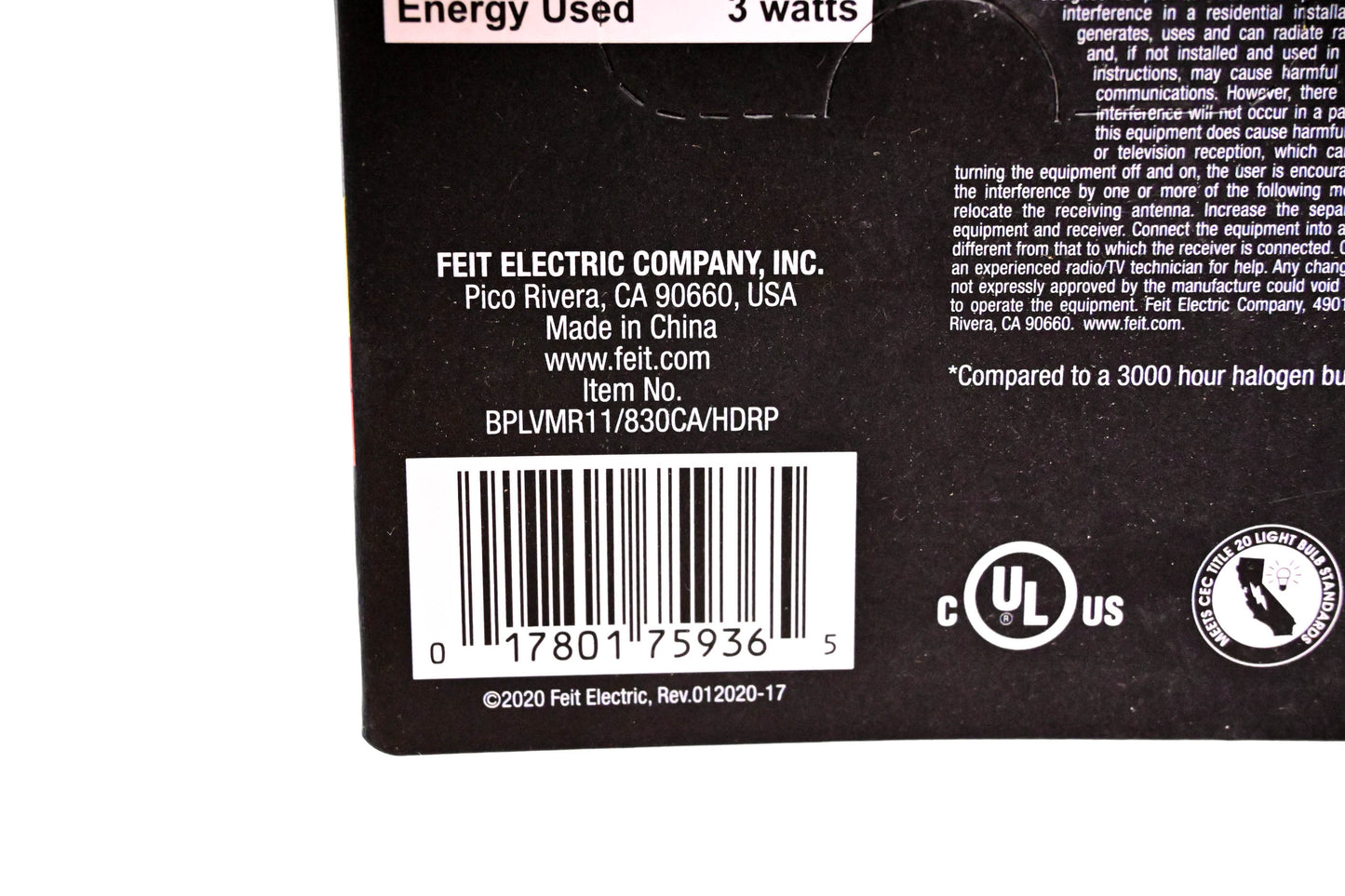 FEIT Electric BPLVMR11/830CA/HDRP 25 Watt Landscape Bulb NOS
