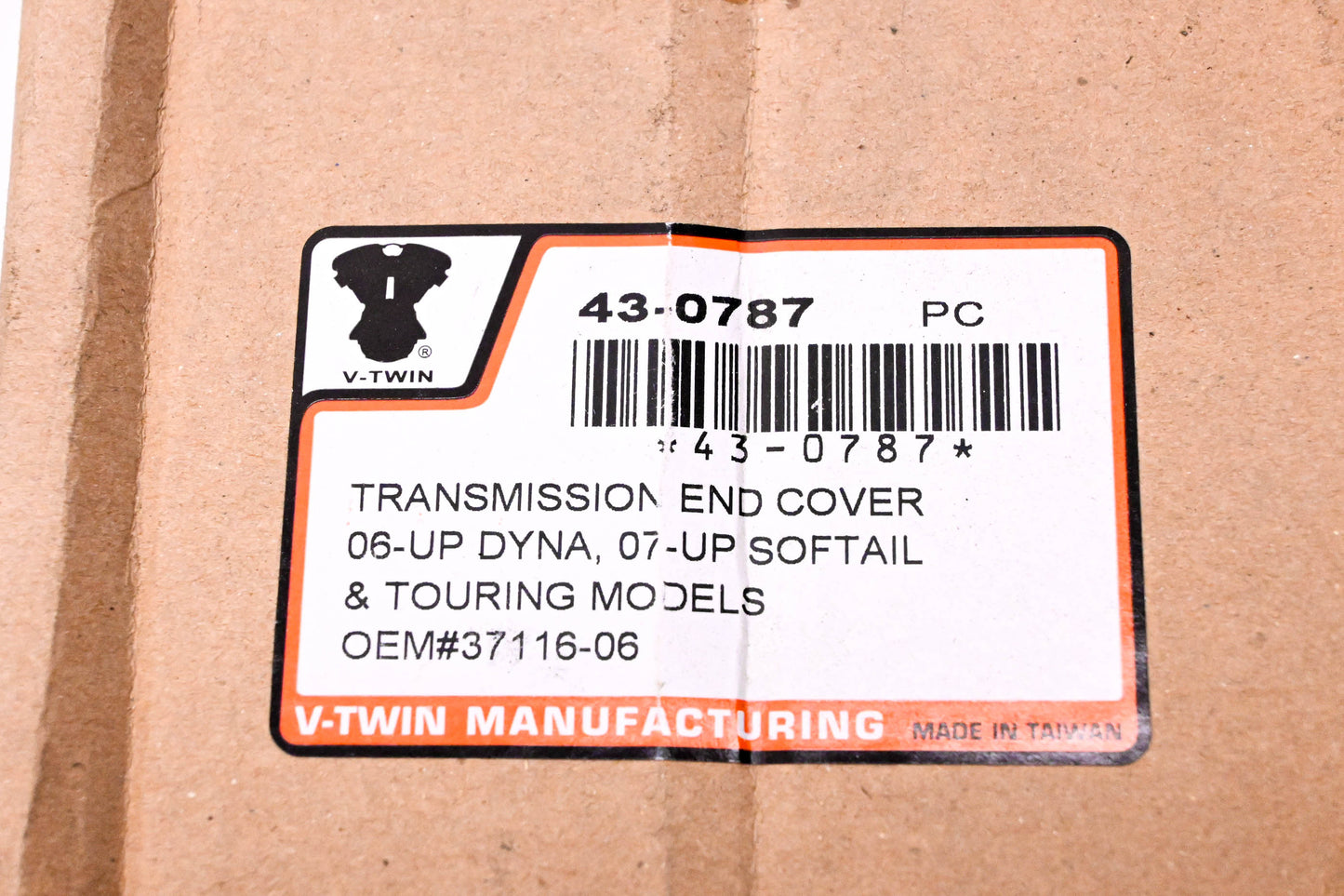V-Twin 43-0787 Transmission End Cover NOS