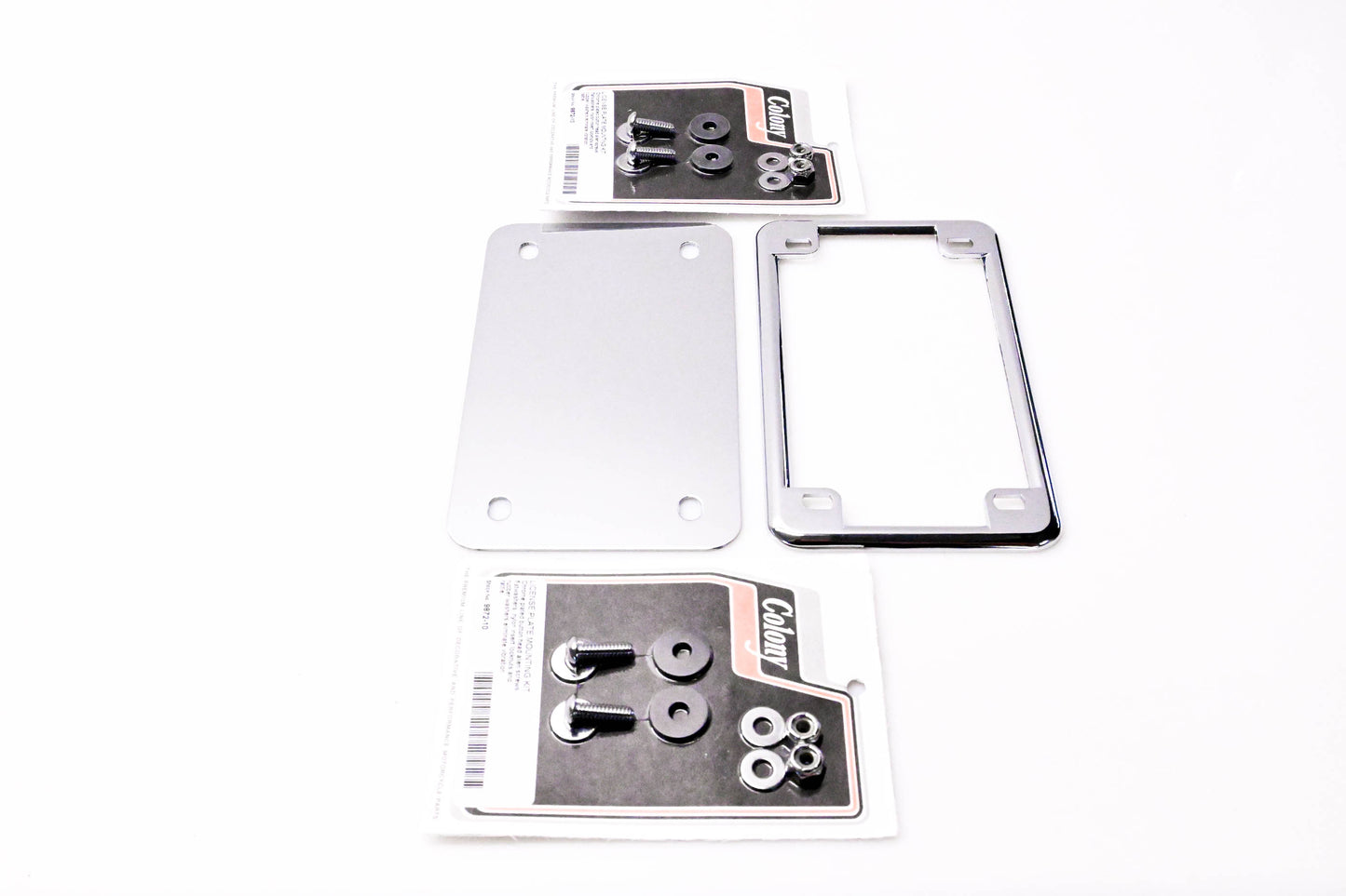 V-Twin 42-0066 License Plate Frame Kit NOS
