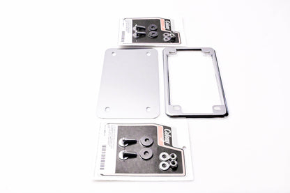V-Twin 42-0066 License Plate Frame Kit NOS