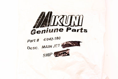Mikuni 042-180, 134-8180 Main Jet NOS