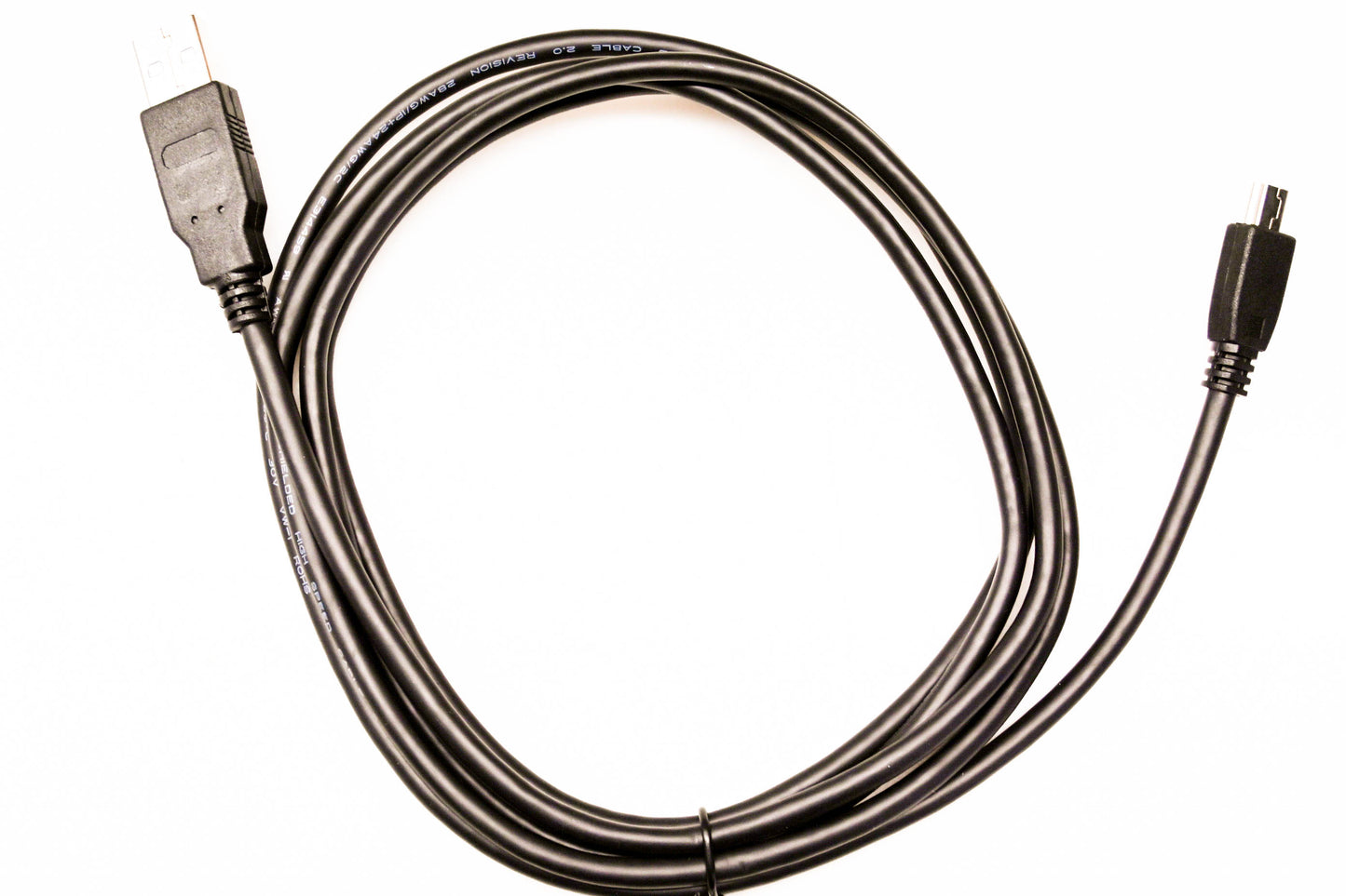 Aftermarket E314459 6ft USB 2.0 AM/MINIB-M 28/24 BLACK CABLE NOS