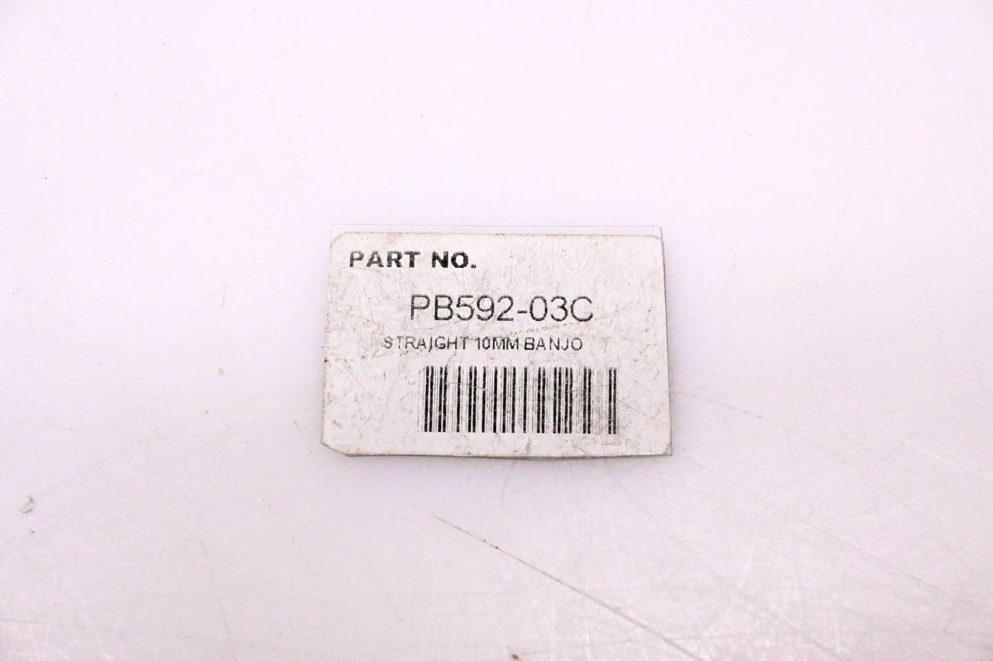 Goodridge PB592-03C Straight Banjo Bolt NOS