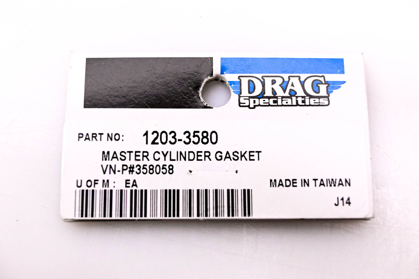 Drag Specialties 1203-3580, 358058 Master Cylinder Gasket NOS