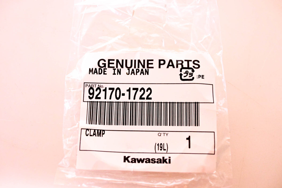 New OEM Kawasaki 921701722 Clamp NOS