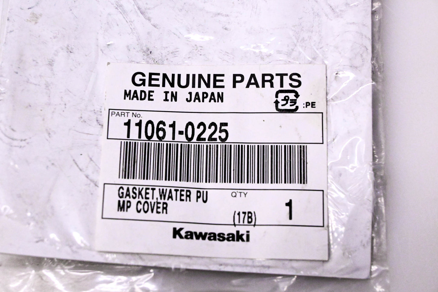 New OEM Kawasaki 11061-0225 Water Pump Cover Gasket NOS