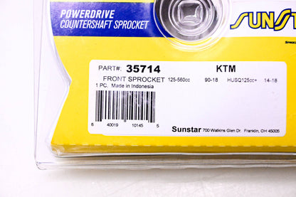 Sun Star 35714 Front Sprocket NOS