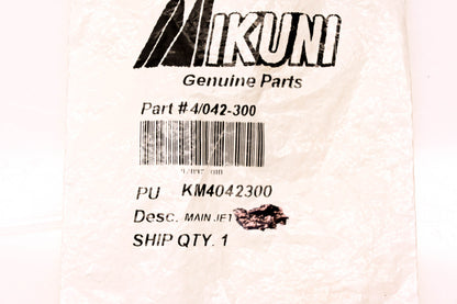 Mikuni 042-300, KM4042300 Main Jet NOS