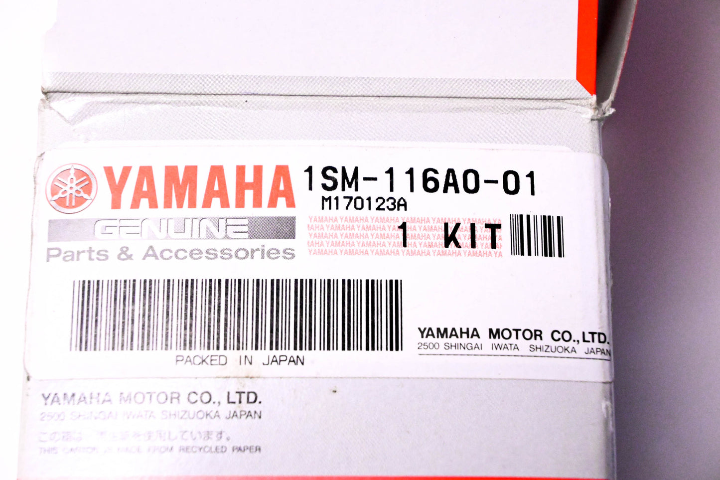 New OEM Yamaha 1SM-116A0-01-00 Piston Kit NOS