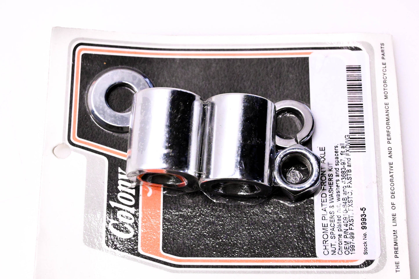 Colony 9993-5, 40910-84B, 43683-97 Front Axle Nut Spacer & Washer Kit NOS