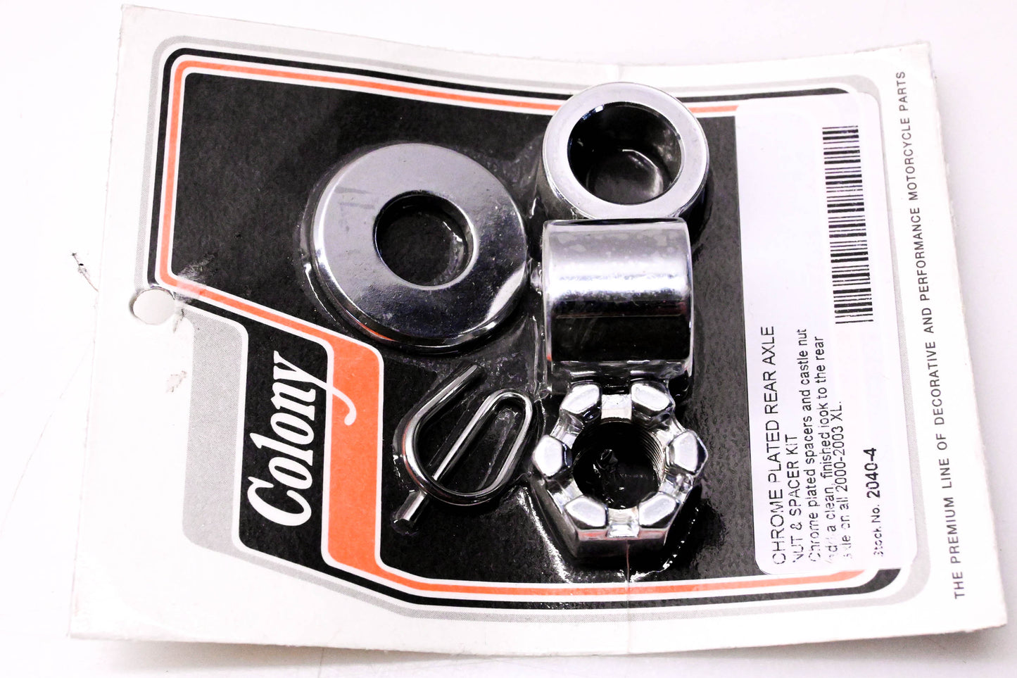 Colony 2040-4 Rear Axle Nut & Spacer Kit NOS