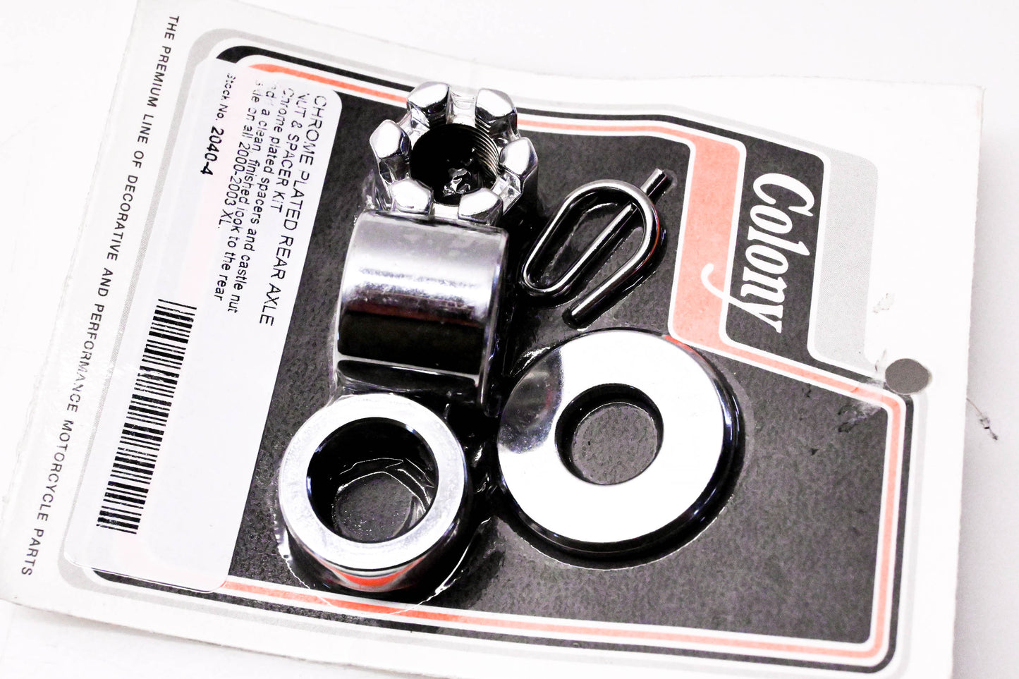 Colony 2040-4 Rear Axle Nut & Spacer Kit NOS