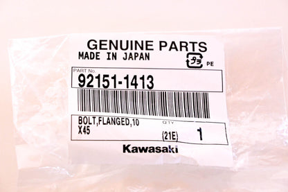 New OEM Kawasaki 92151-1413 Flanged Bolt NOS