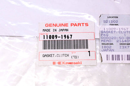 New OEM Kawasaki 11009-1967 Clutch Gasket NOS