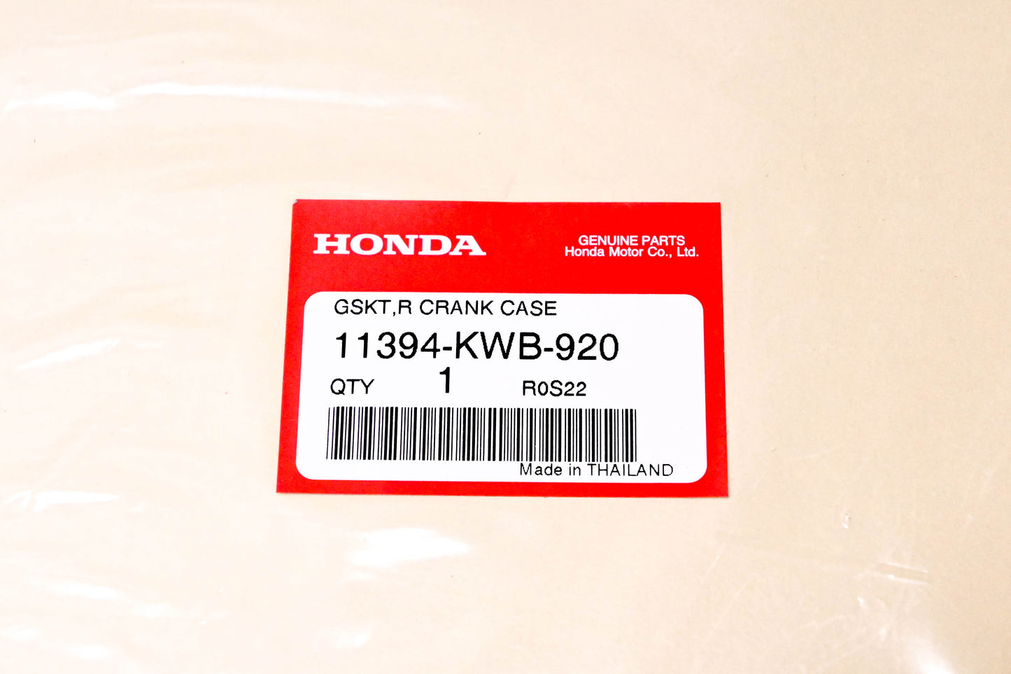 New OEM Honda 11394-KWB-920 Crank Case Gasket NOS