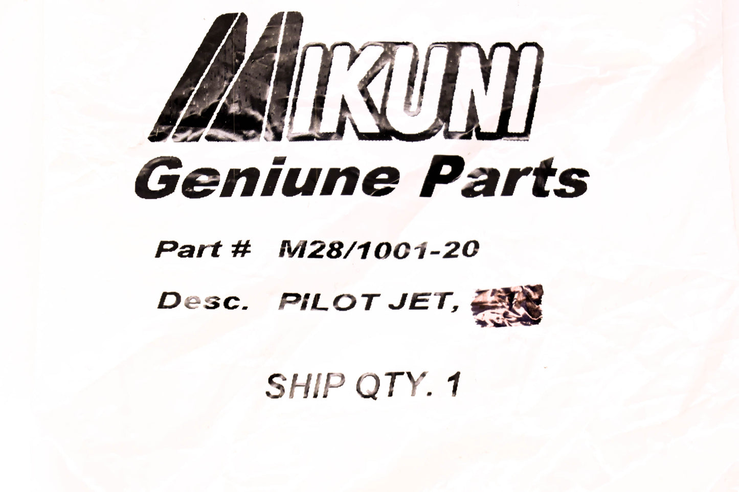 Mikuni M28/1001-20, 144-2320 Pilot Jet NOS