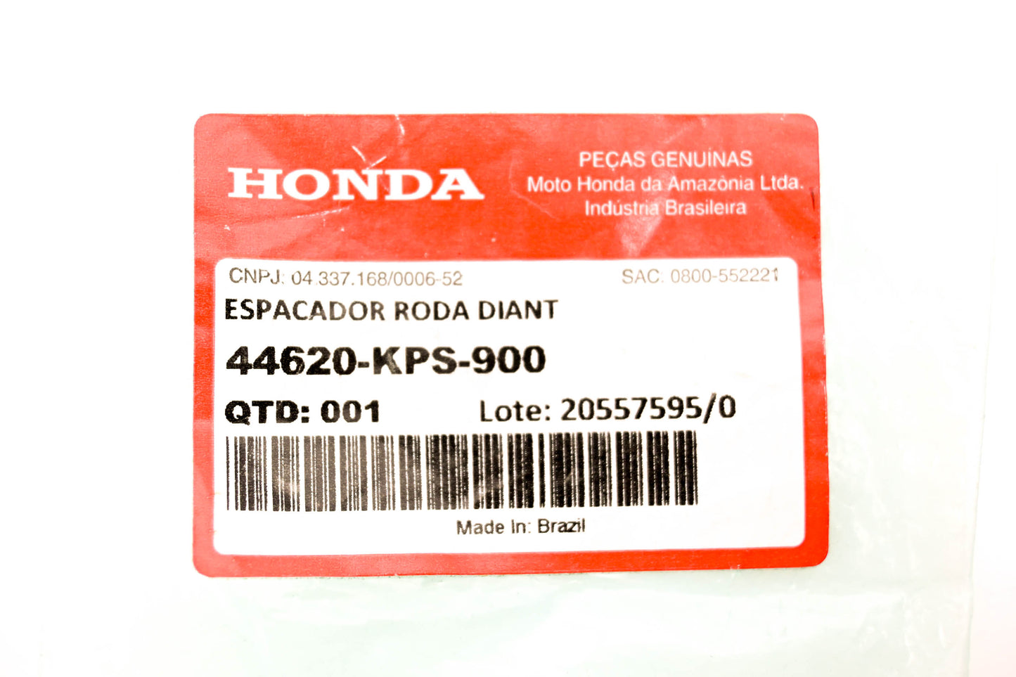 New OEM Honda 44620-KPS-900 Collar Front Axle NOS