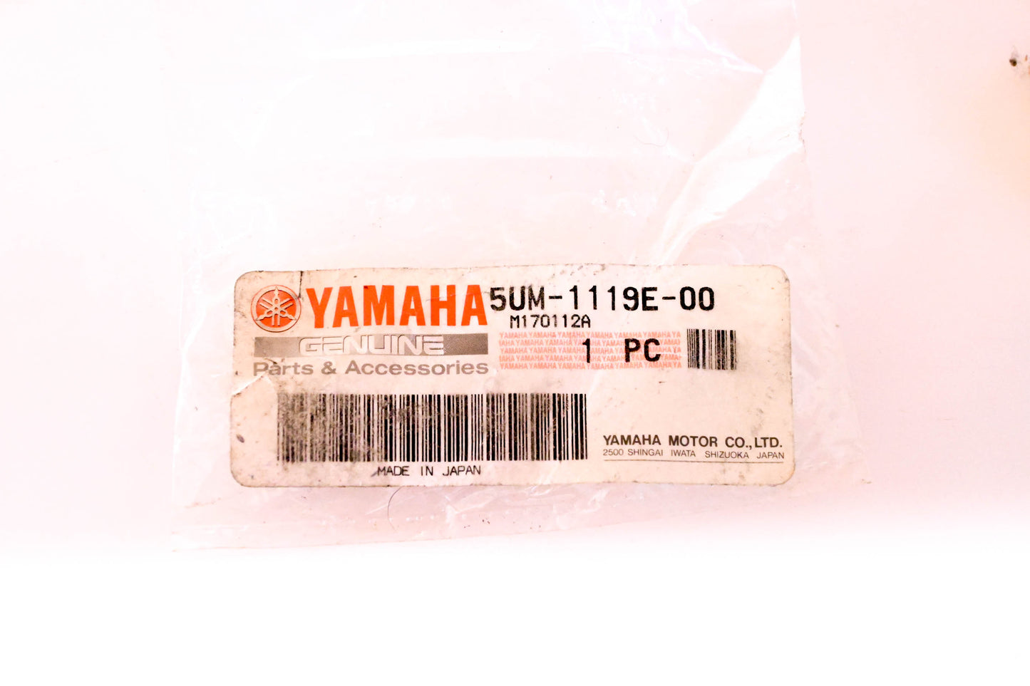 New OEM Yamaha 5UM-1119E-00-00 Cylinder Head Cover Bolt NOS