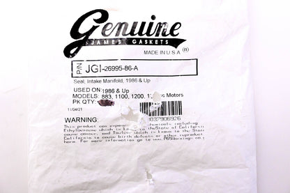 James Gaskets JGI-26995-86-A, 681-4562 Intake Manifold Seal NOS