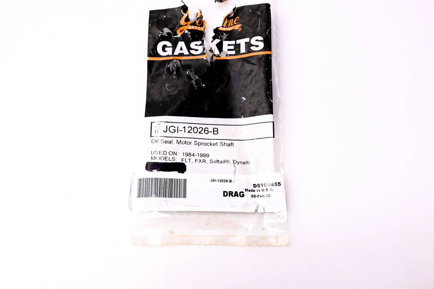 James Gaskets JGI-12026-B, DS194455 Motor Sprocket Shaft Oil Seal NOS