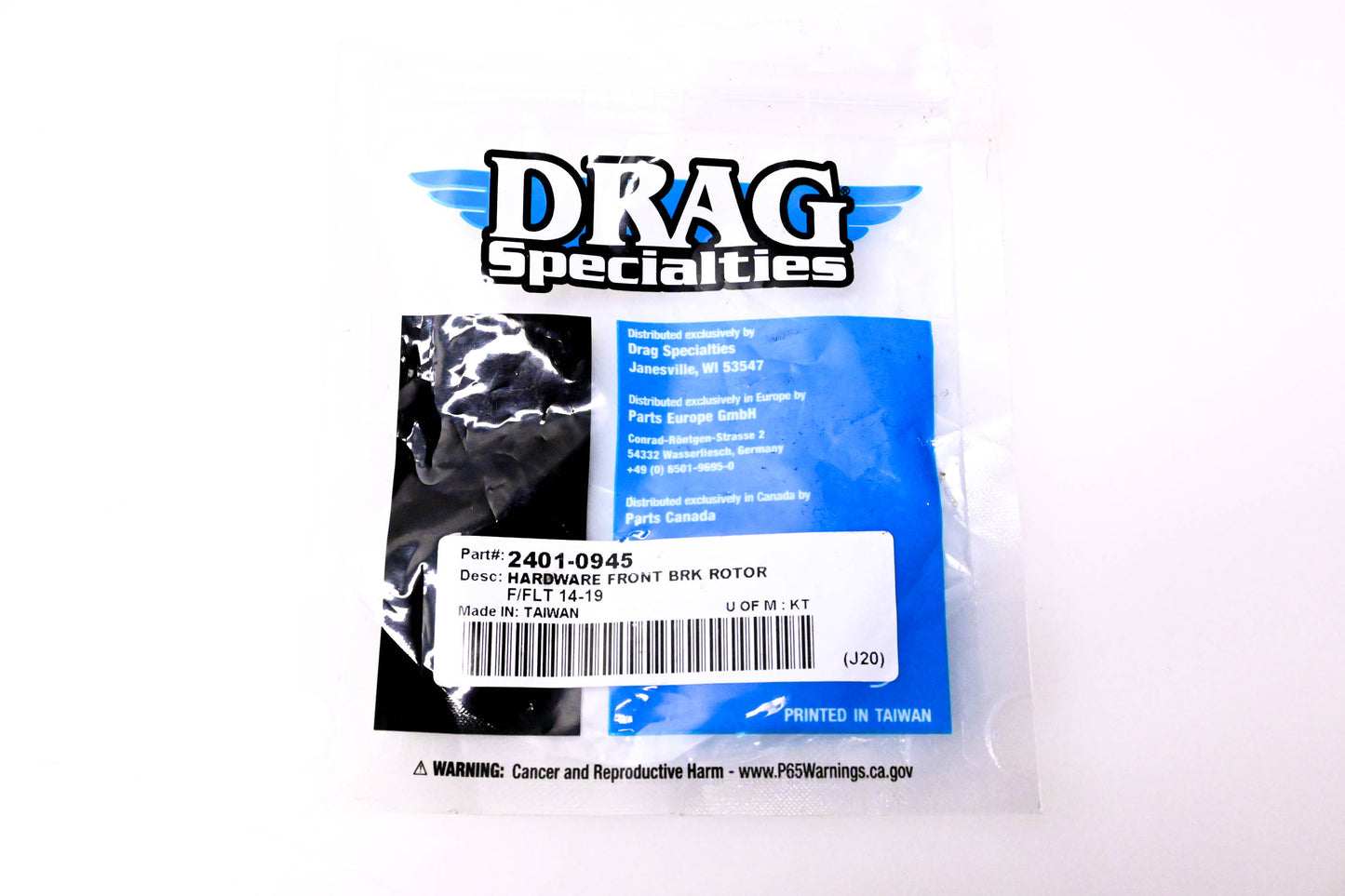 Drag Specialties 2401-0945 Front Brake Rotor Hardware Kit NOS