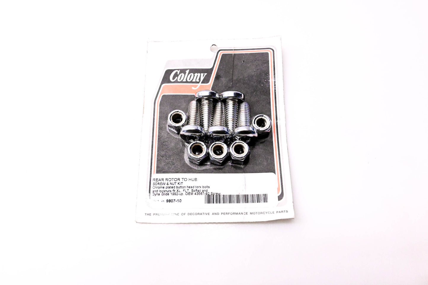 Colony 9807-10, 43567-92 Rear Rotor To Hub Screw & Nut Kit NOS