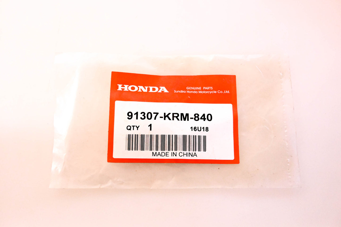 New OEM Honda 91307-KRM-840 Crank Case Cover O-Ring NOS