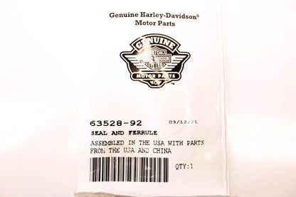 New OEM Harley-Davidson 63528-92 Seal & Ferrule NOS