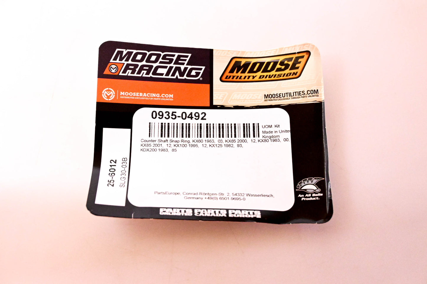 Moose Racing 0935-0492, 25-6012, SLG30-03B Counter Shaft Snap Ring NOS